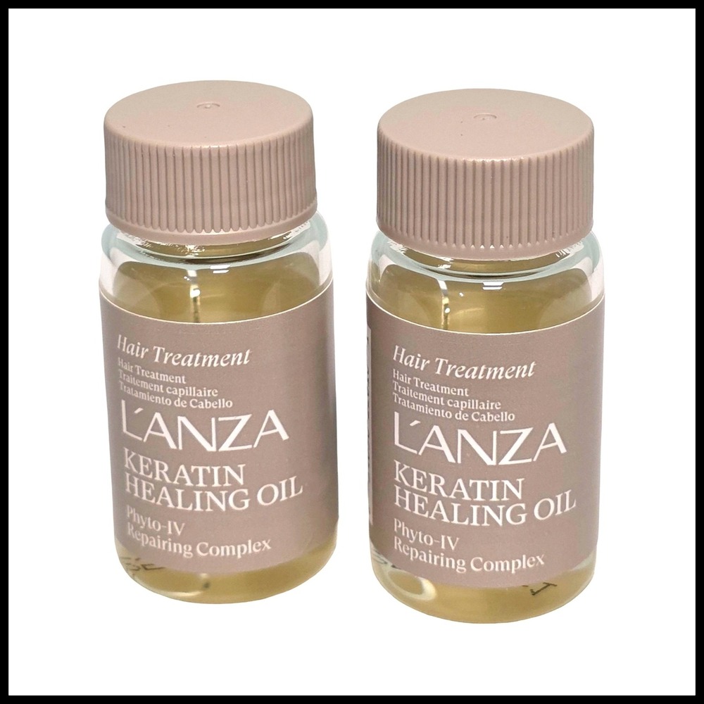 L'ANZA Keratin Healing Oil Phyto-IV Repairing Complex 10ml Travel Size Set of 2
